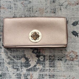 Kate spade metallic clutch